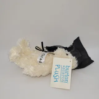 Photo of Soft White Congrats Grad Bear plush Burton + Burton Washable