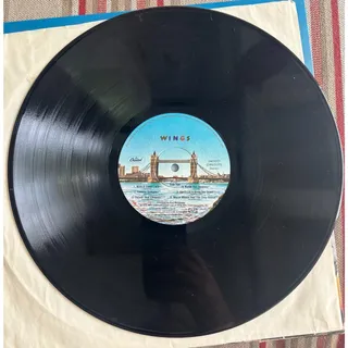 Photo of Wings London Town LP 1978 Capitol SW-11777 w/ Poster G+/F