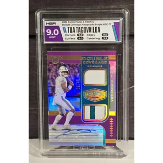 Photo of Tua Tagovailoa /35 RC 2020 Plates & Patches #DC-TT Purple RPA HGA Rookie Auto
