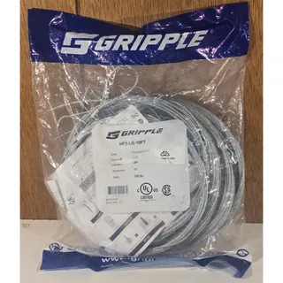Photo of Gripple Hangfast No. 2 Loop HF2-LG-15FT 15ft Cable Hanger 100lb Lot of 10