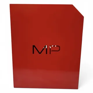 Photo of Modernist Pizza Collection Red Stainless Steel Bookcase