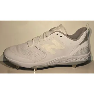 Photo of New Balance 3000v6 Baseball Cleats Men's 16 White Metal L3000AW6