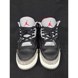 Photo of Nike Air Jordan 3 Retro OG Black Cement 2024 Leather Size 2.5Y Preschool