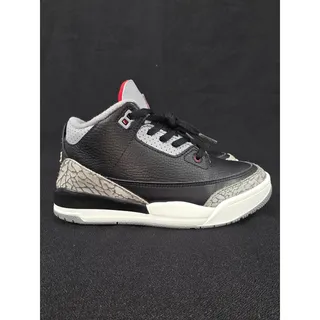 Photo of Nike Air Jordan 3 Retro OG Black Cement 2024 Leather Size 2.5Y Preschool