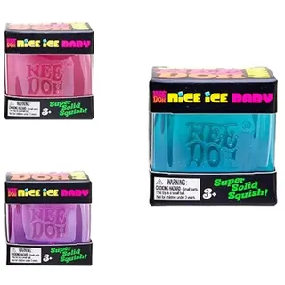 Photo of 🔥NeeDoh Nice Ice Baby Sensory & Stress Super Solid Squeeze Toy 1.25" Purple🔥