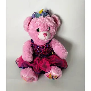 Photo of Build-A-Bear Workshop Pink Bear Plush - Disney Princess Tutu Dress & Crown