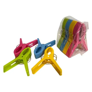 Photo of JABINCO Beach Towel Clips 8 Pack Large Plastic Chair Clips Pool Cruise Non-Slip