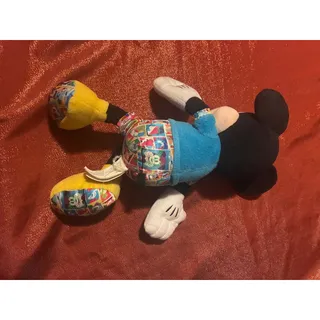 Photo of Disney Mickey Mouse Plush Multicolor Blue Shirt Patterned Shorts Soft Toy Cute