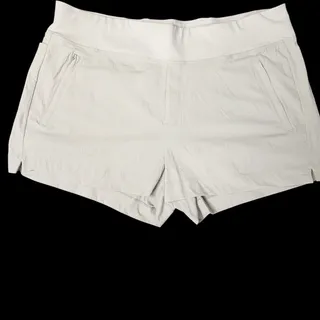 Photo of NEW Athleta Shorts Women's Size 20 Trekkie North Beige Nylon Pull on Stretch Gym
