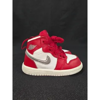 Photo of Nike Air Jordan 1 Retro High TD Gym Red Silver Toddler Size 6C