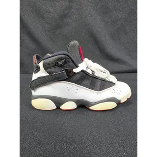 Photo of Nike Air Jordan 6 Rings Black White Gym Red Big Kids Size 5.5Y