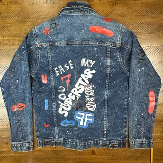 Photo of FWRD Denim Boys Denim Jacket Long Sleeves Multicolor Size 14-16