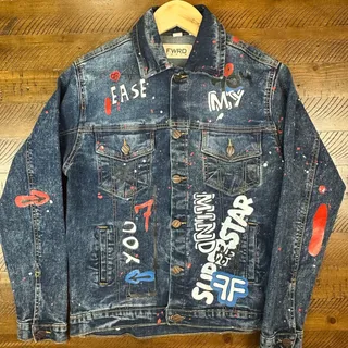 Photo of FWRD Denim Boys Denim Jacket Long Sleeves Multicolor Size 14-16