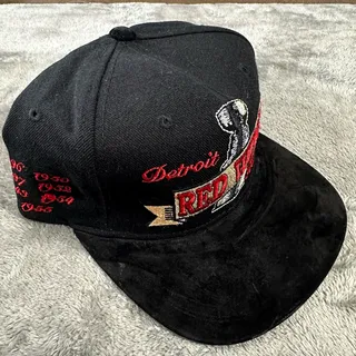 Photo of VTG STARTER Detroit Red Wings WINNING TRADITION Big Logo Suede Strapback Rare