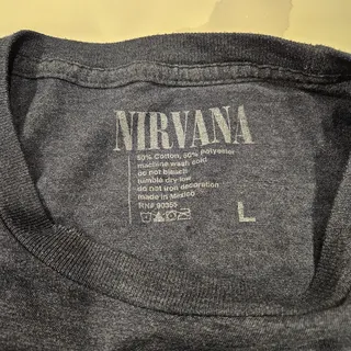 Photo of Nirvana Smiley Face T-Shirt Size L GUC