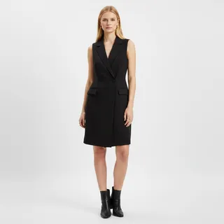 Photo of White House Black Market Wrap Tuxedo Dress NWT Women's Sz 2 Black Sleeveless