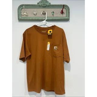 Photo of Carhartt Chestnut Timbo NY Brown Short Sleeve Pocket Tee men’s medium T-shirt