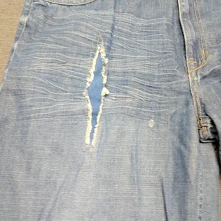 Photo of Vintage Ecko Unltd Jorts W38 Baggy Y2K Distressed Needs Button