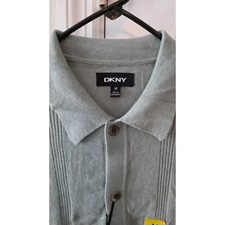 Photo of NWT DKNY Button Front Men's Sage green Sweater - Size M
