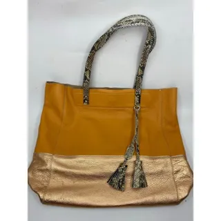 Photo of Rafe Orange Gold Leather Handbag