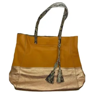 Photo of Rafe Orange Gold Leather Handbag