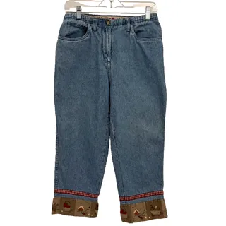 Photo of Vintage 2004 Christopher & Banks Womens 4 Cropped Jeans Country Kitchen Cuff