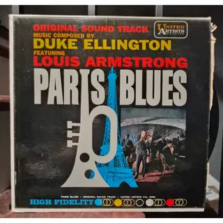 Photo of Paris Blues – Duke Ellington & Louis Armstrong – 1961 Soundtrack Vinyl LP – Jazz