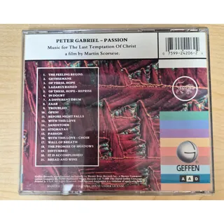 Photo of Peter Gabriel Passion Music for The Last Temptation of Christ 1989 CD Soundtrack