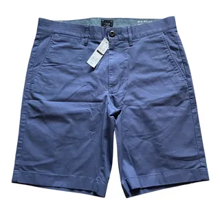 Photo of J Crew 9" Stretch Chino Short Men's 29 Dull Navy Regular Fit Flat Front Classic