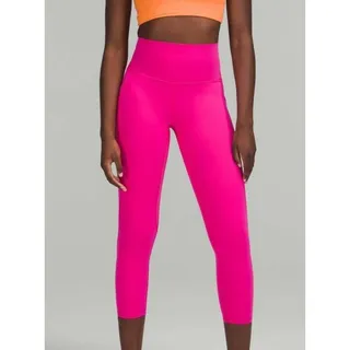 Photo of Lululemon Align High Rise Leggings Double Lined Size 6 Sonic Pink Yoga Athletic