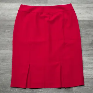 Photo of Black Label by Evan-Picone Black Label Vibrant Red Pencil Skirt