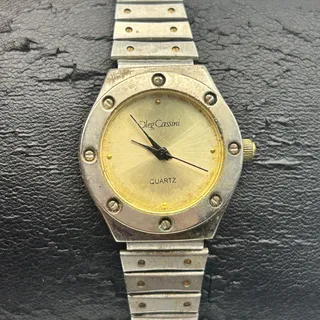 Photo of Vintage Oleg Cassini Silver-tone Women’s Quartz Watch Working New Battery