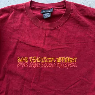 Photo of Y2K No Boundaries “Same Thing Except Different” Red Long Sleeve XL