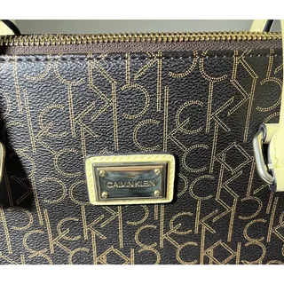 Photo of Calvin Klein Women's Tote Arizona Brown With Pale Yellow Handles