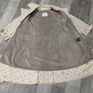 Photo of Vintage London Fog Double Breasted Trench Coat Spy Jacket Removable Fleece Liner