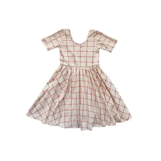 Photo of Alice + Ames Meta Plaid Short Sleeve Ballet Dress Size 5
