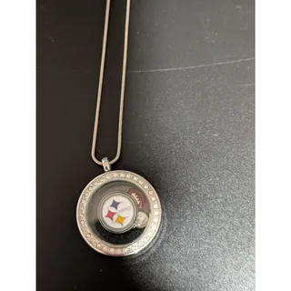 Photo of Pittsburgh Steeler Neclace, Pins, Key Change & Earrings
