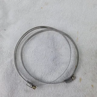 Photo of Unbranded 2-Pack 4-1/8"-7" (105-178mm) SS Worm Gear Hose Clamps Duct Pipe