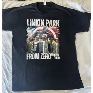 Photo of Linkin Park From Zero World Tour Graphic T-Shirt Black Unisex XL