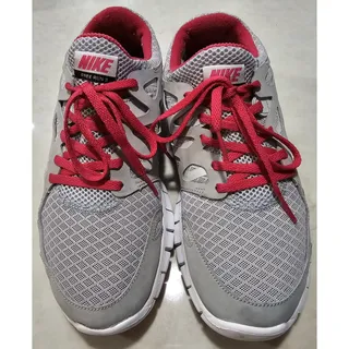 Photo of Nike Free Run+ 2 Women's Size 8 Grey Red Running Shoes 443816-026