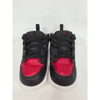 Photo of Nike Air Jordan 1 Low Alt Bred Toe 2.0 Leather Toddler Shoes Size 8C