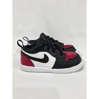 Photo of Nike Air Jordan 1 Low Alt Bred Toe 2.0 Leather Toddler Shoes Size 8C