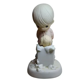 Photo of Precious Moments (1987) "You Cannot Just Chuck A Good Friendship" Figurine
