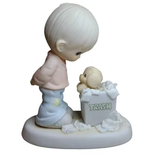 Photo of Precious Moments (1987) "You Cannot Just Chuck A Good Friendship" Figurine