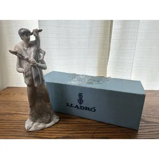 Photo of LLADRO 10 3/4" TALL FIGURE #4506 SHEPHERD BOY with GOAT MADE in SPAIN