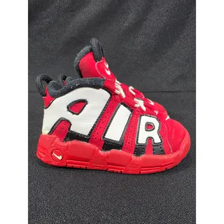 Photo of Nike Air More Uptempo Toddler 6C University Red Black White Shoes