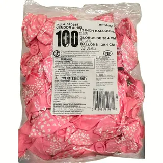 Photo of 100 Pcs “It's a Girl Balloons” 12” Pink Girl Latex Balloons for Baby Shower NEW