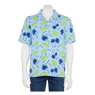 Photo of Men's Corona Limes & Palms Button Front Top Size Small