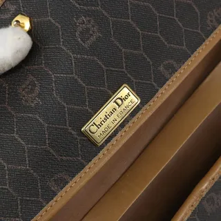 Photo of Dior Honeycomb Canvas Chain Shoulder Bag Black