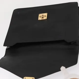 Photo of Louis Vuitton Epi Porte Documents Bandouliere Black Briefcase